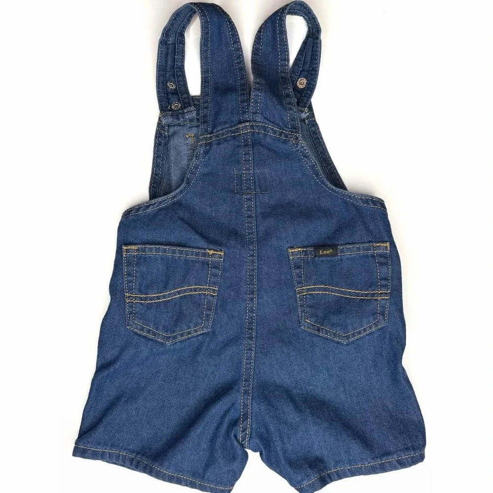 Lee Shortall Baby Boy Denim Overalls Size 18 Months